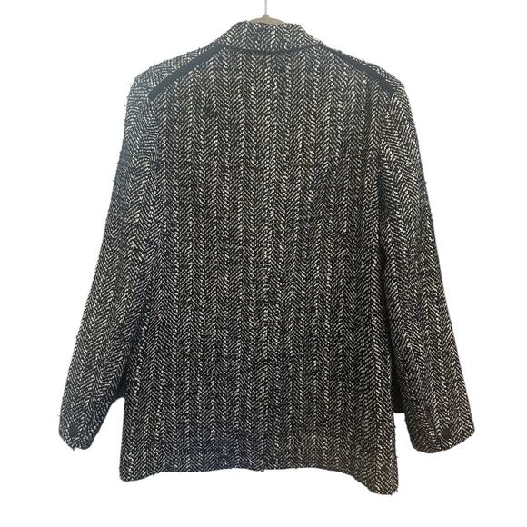 RAG & BONE Ames Linton Herringbone Wool Blend Tweed Blazer Size 6 - Picture 5 of 12